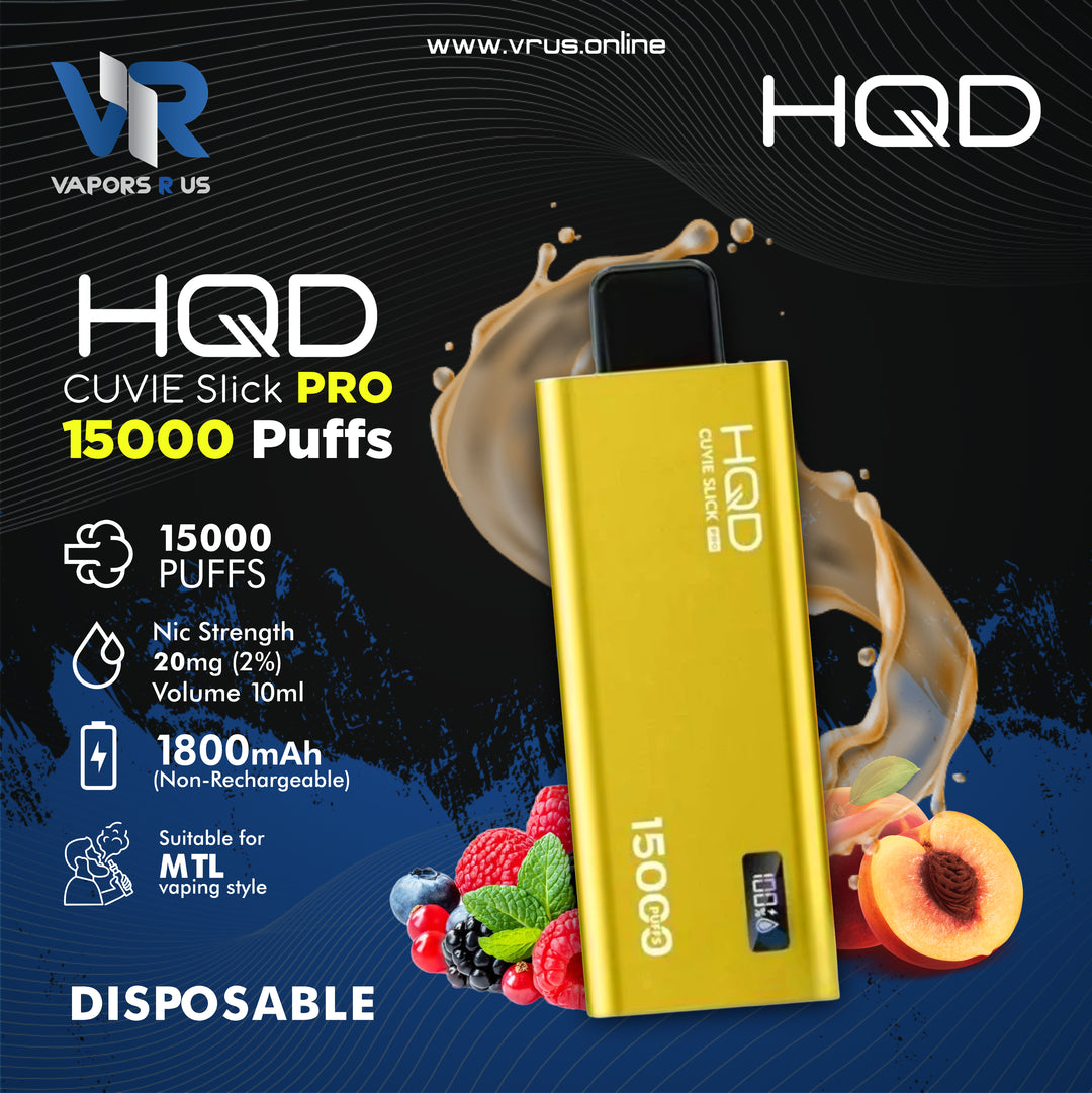 HQD Cuvie Slick Pro 15000 Puffs