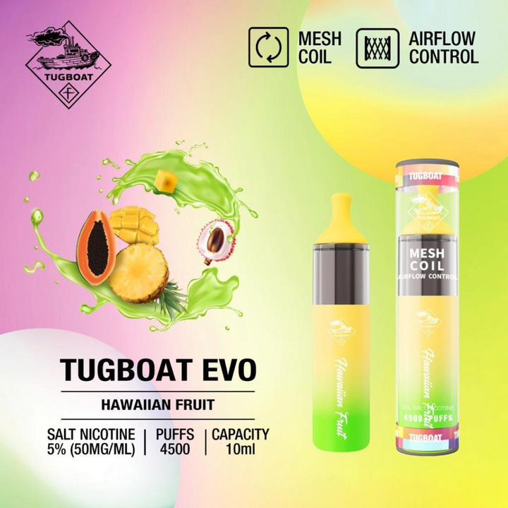 TUGBOAT - EVO Disposable Vape Device 4500 Puffs 850mAh