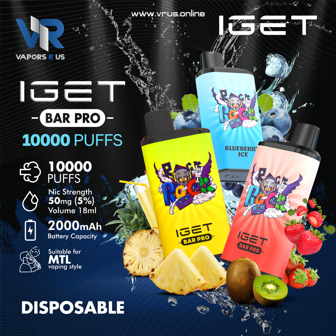 IGET - BAR PRO  Disposable Pod Device 10000 PUFFS (50mg 5%)