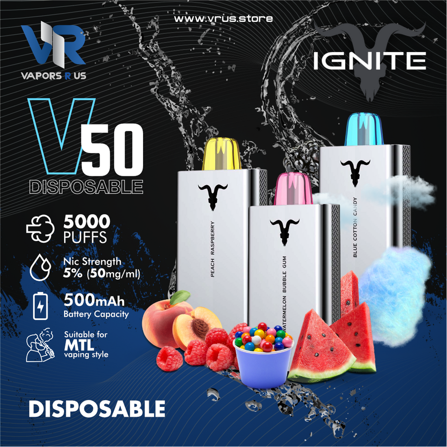 IGNITE - V50 5000+ Puffs Disposable Vape Pen IGNITE - V50 5000+ Puffs Disposable Vape Pen