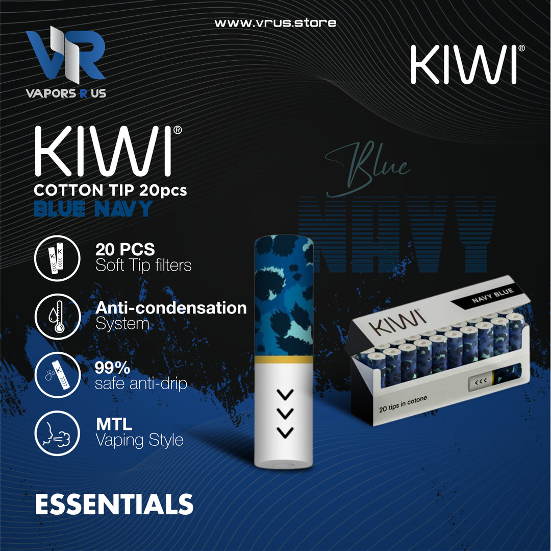 Kiwi - Cotton Tip Blue Navy 20pcs/Pack