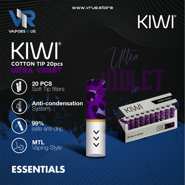 Kiwi - Cotton Tip Ultra Violet 20pcs/Pack