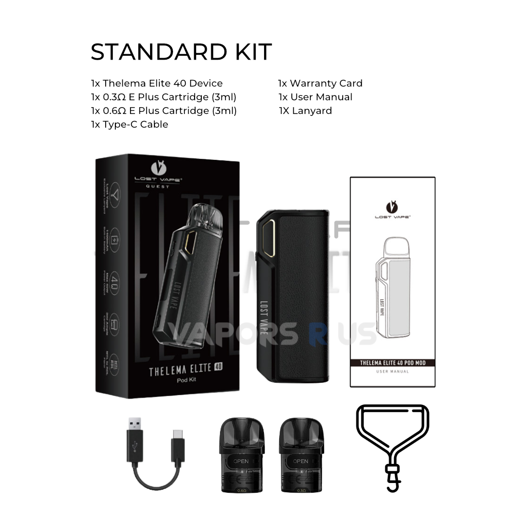 Lost Vape - Thelema Elite 40 1400mAh 40W Lost Vape - Thelema Elite 40 1400mAh 40W