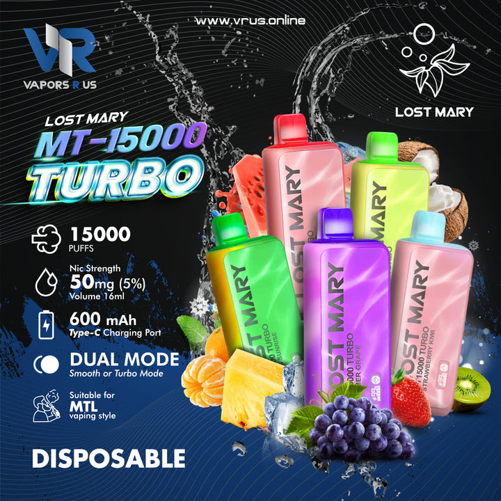 Lost Mary -  MT15000 Turbo Disposable Vape 15000 Puffs