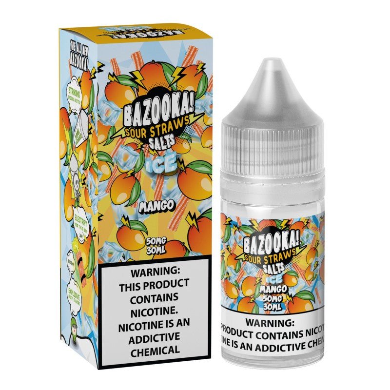 BAZOOKA - SOUR STRAWS -Mango  Ice 30ml (SaltNic) | Vapors R Us LLC