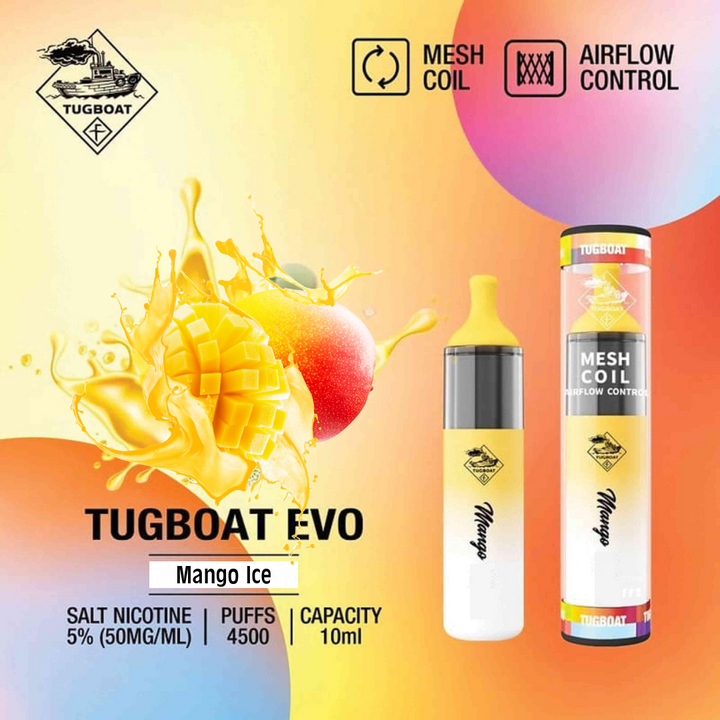 TUGBOAT - EVO Disposable Vape Device 4500 Puffs 850mAh