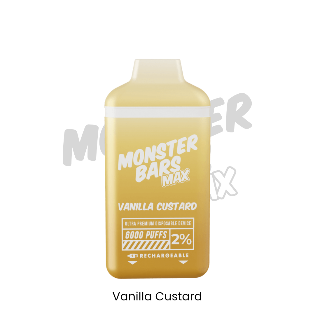 Monster Bars Max 6000 - Vanilla Custard