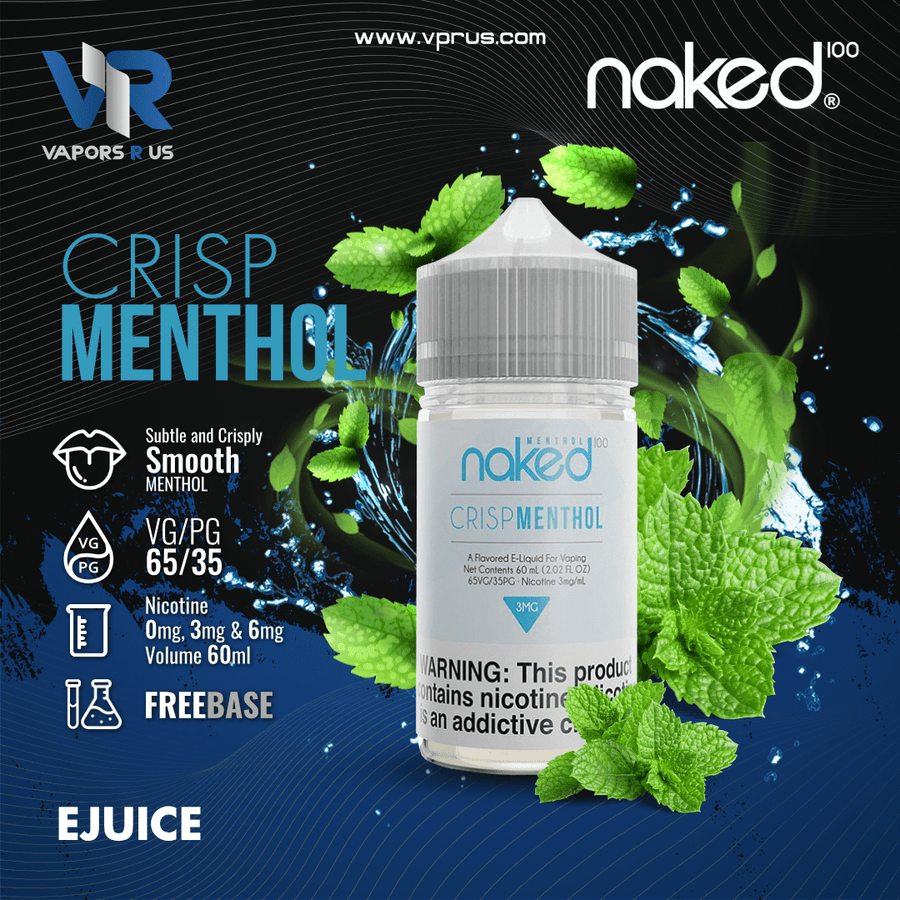 NAKED 100 - Crisp Menthol | Vapors R Us LLC