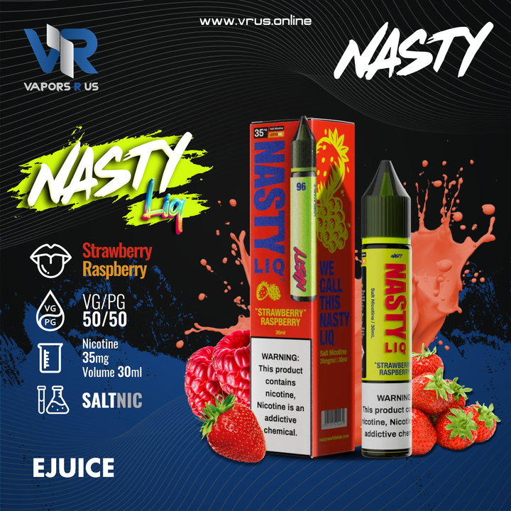 Nasty - Liq Strawberry Raspberry  30mL (SaltNic)
