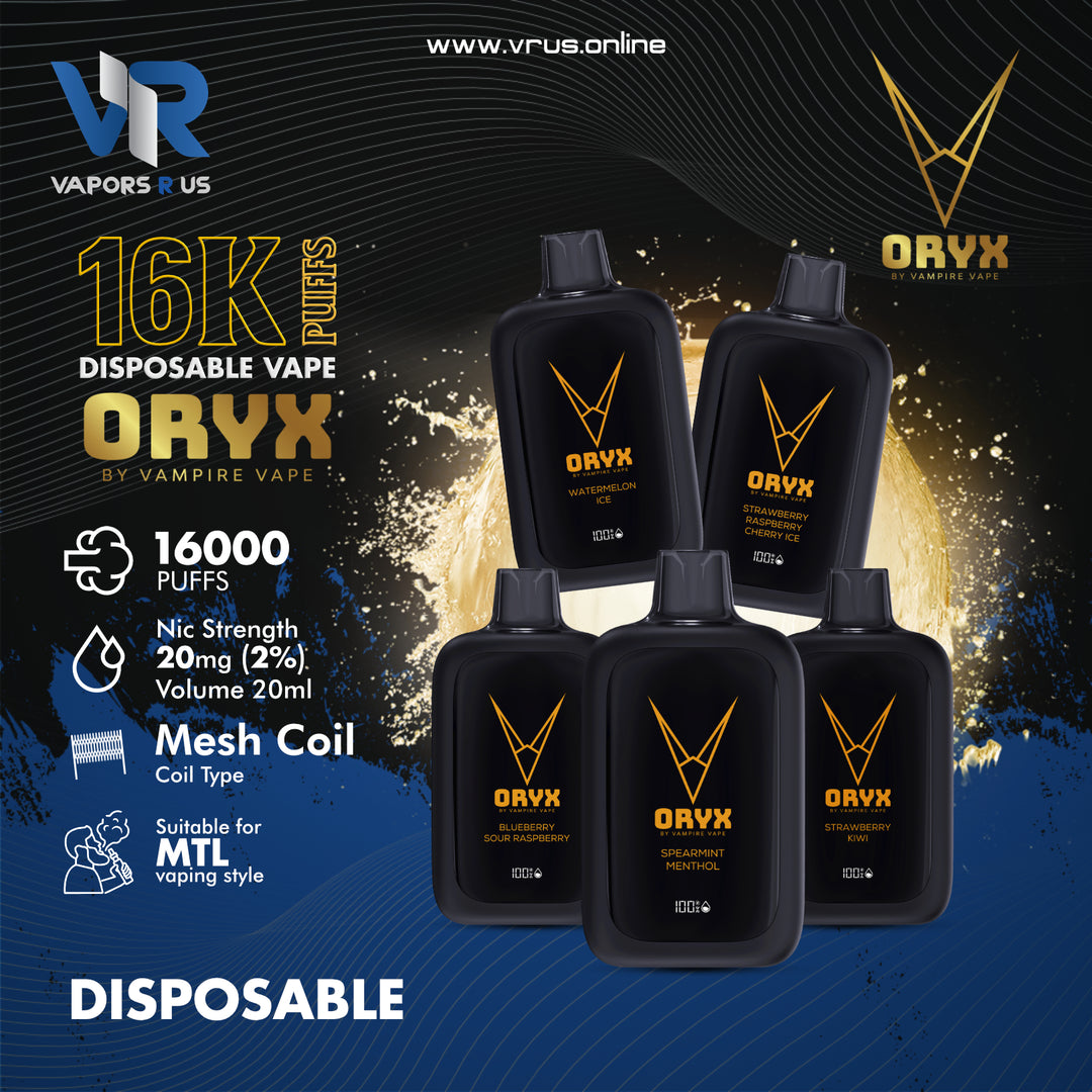 ORYX 16000 PUFFS DISPOSABLE VAPE (20mg)