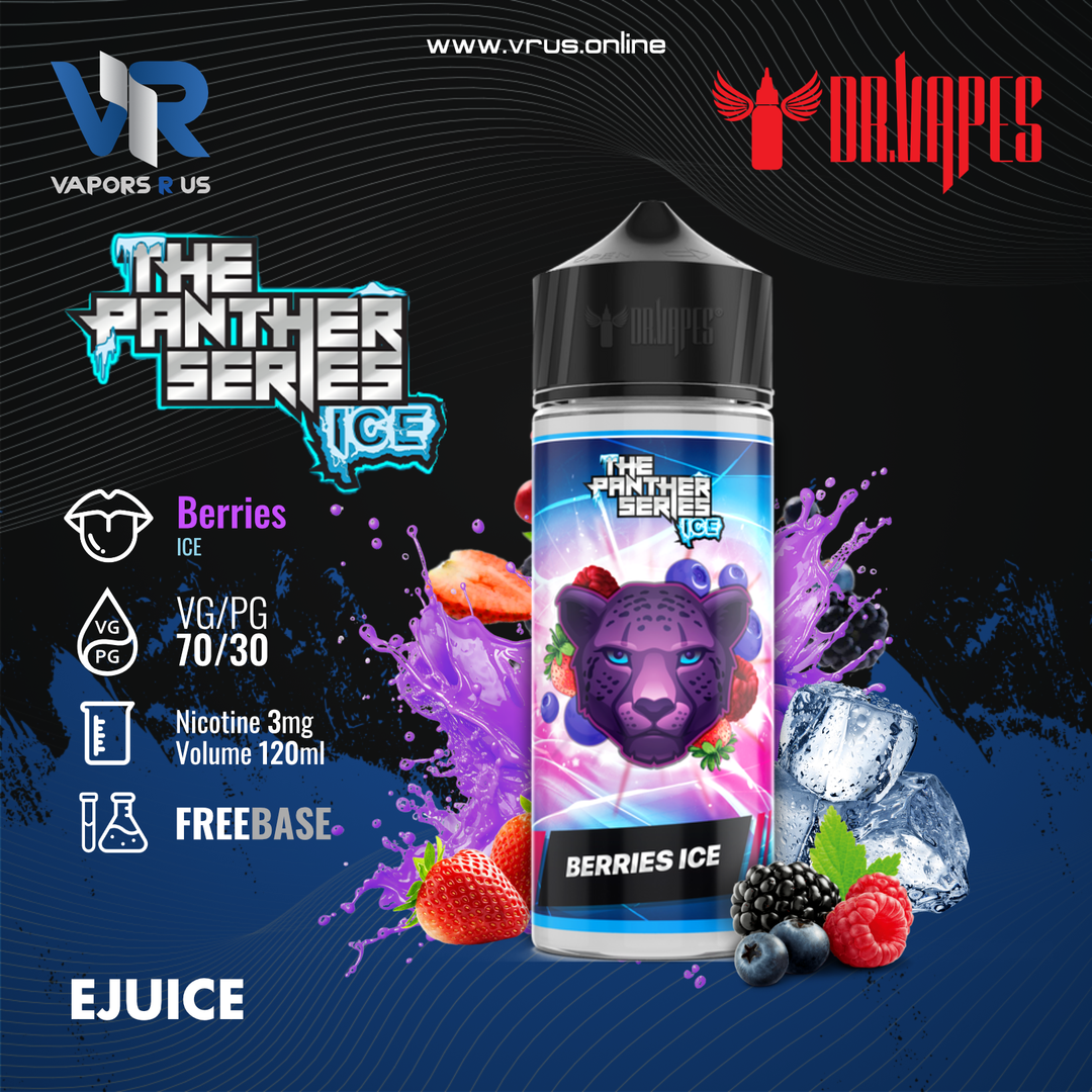 DR VAPE Berries Ice Panther 3mg (120ml)