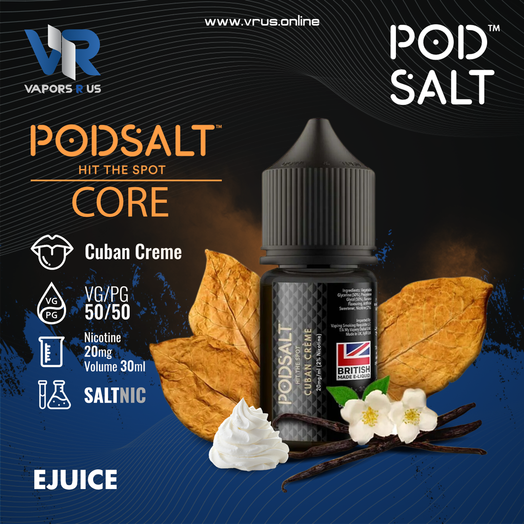 POD SALT CORE - Cuban Crème 30ml 20mg (SaltNic)