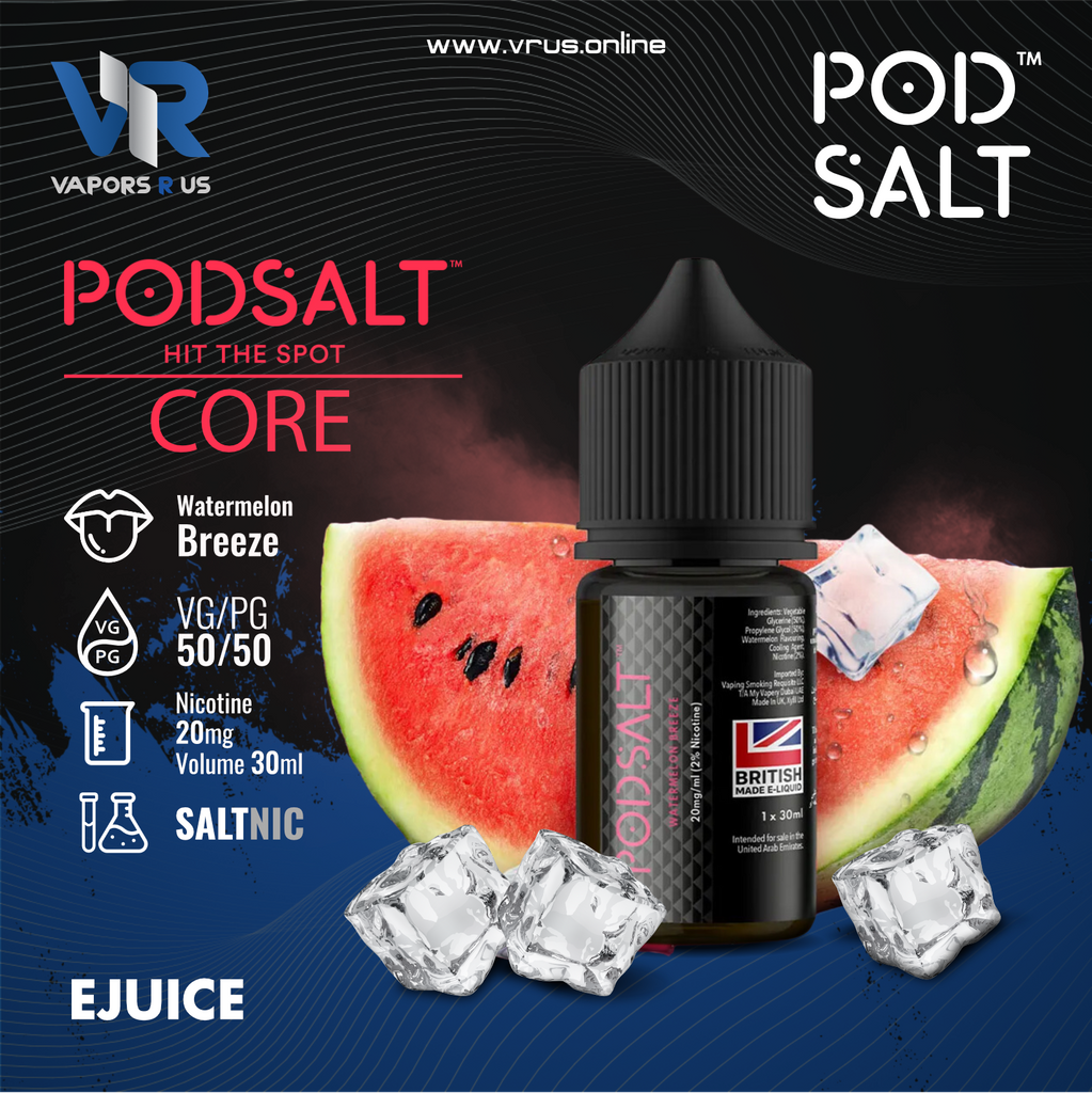 POD SALT CORE - Watermelon Breeze 30ml (SaltNic) Vapors R Us LLC POD SALT CORE - Watermelon Breeze 30ml (SaltNic) Vapors R Us LLC