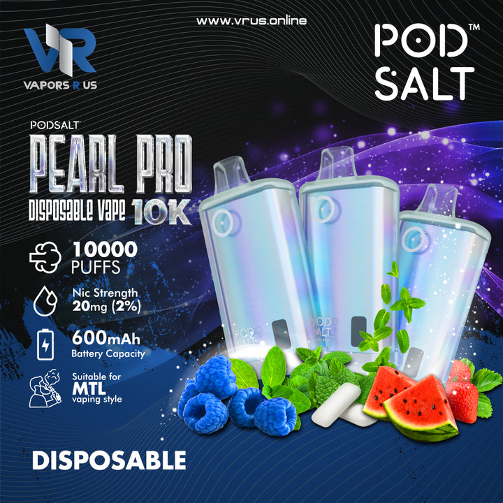 PODSALT -  PEARL PRO 10000 PUFFS 20MG DISPOSABLE