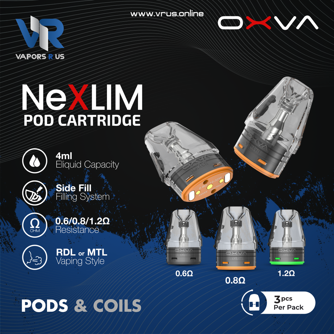 OXVA - NeXLIM CARTRIDGE 4ML (3pcs/Pack) OXVA - NeXLIM CARTRIDGE 4ML (3pcs/Pack)