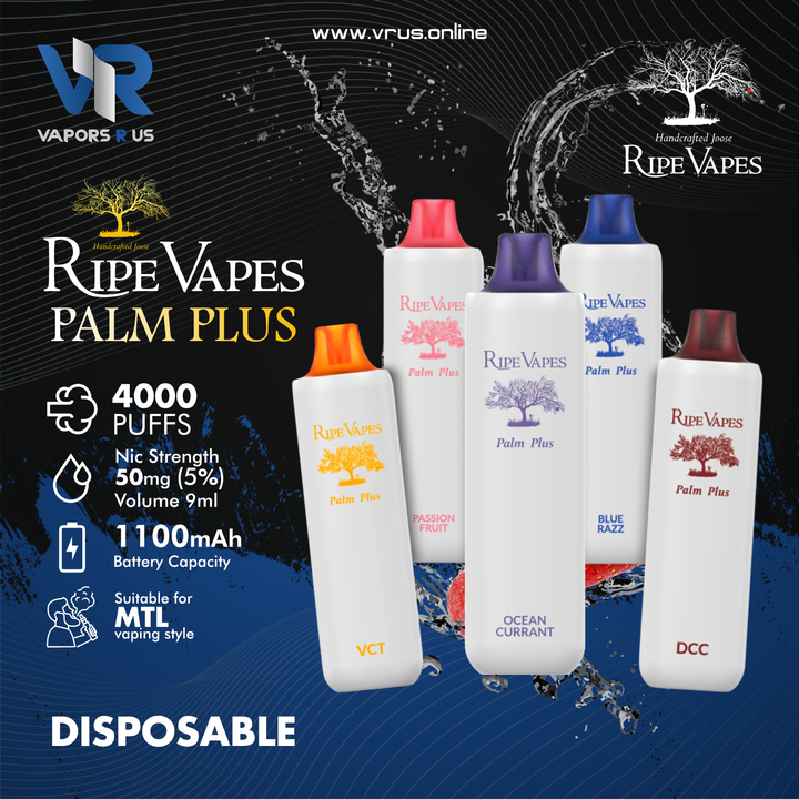 Ripe Vapes Palm Plus 4000 Puffs(5%)