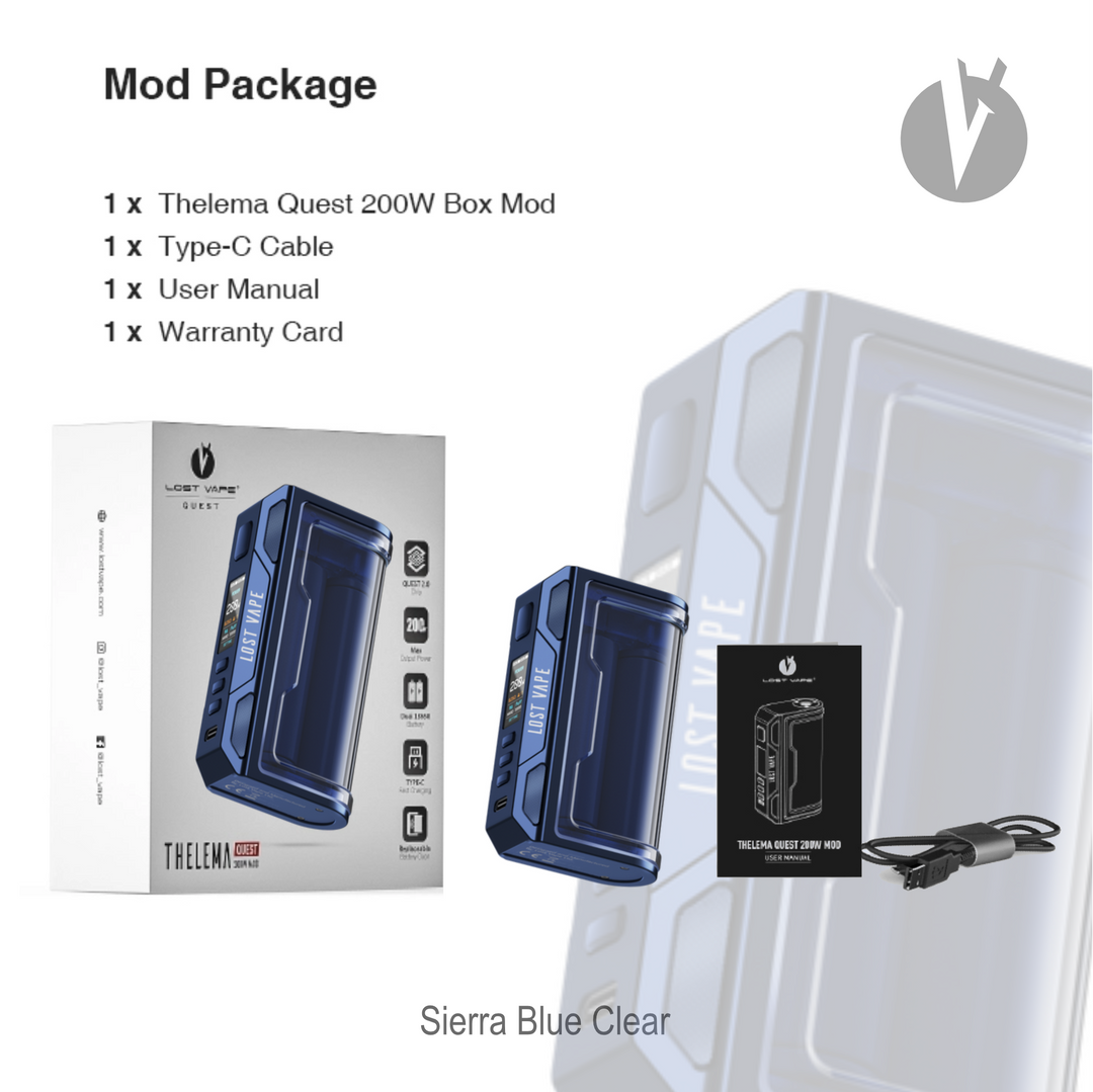 Lost Vape - THELEMA QUEST 200W Box Mod Lost Vape - THELEMA QUEST 200W Box Mod