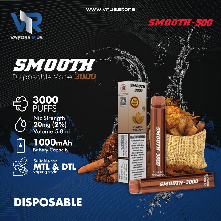 SMOOTH 3000 Puffs -20mg