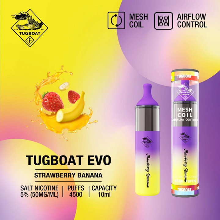 TUGBOAT - EVO Disposable Vape Device 4500 Puffs 850mAh