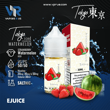 TOKYO - Iced Strawberry Watermelon 30ml (SaltNic) Vapors R Us LLC TOKYO - Iced Strawberry Watermelon 30ml (SaltNic) Vapors R Us LLC