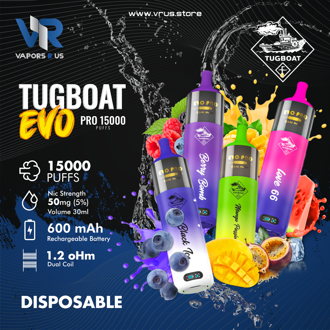 Tugboat -  Evo Pro 15000 Puffs 50mg