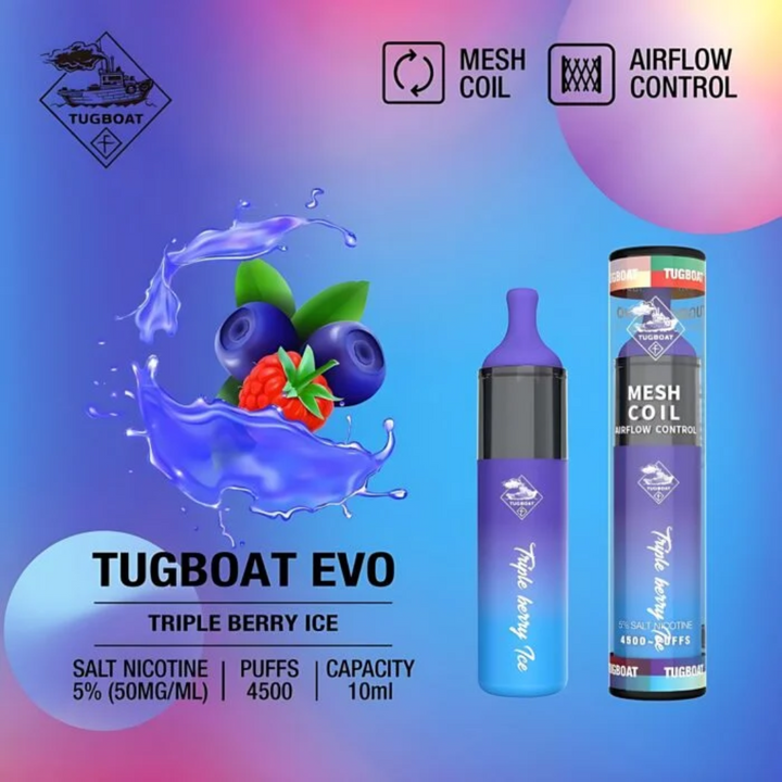 TUGBOAT - EVO Disposable Vape Device 4500 Puffs 850mAh