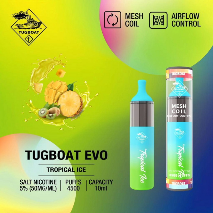 TUGBOAT - EVO Disposable Vape Device 4500 Puffs 850mAh