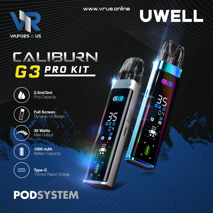 Uwell - Caliburn G3 Pro Pod Kit Uwell - Caliburn G3 Pro Pod Kit