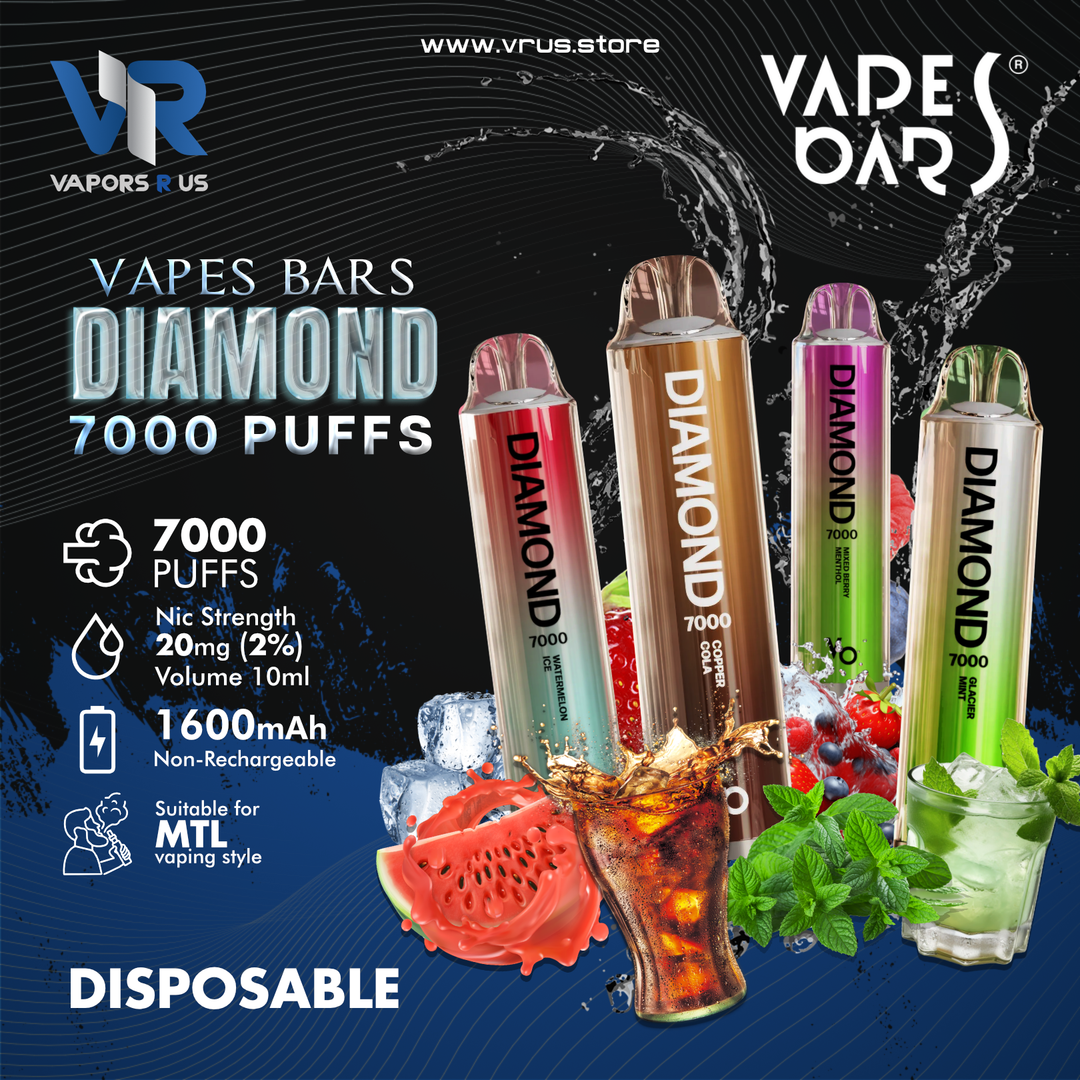 Vape Bars -Diamond 7000 Puffs (20MG)