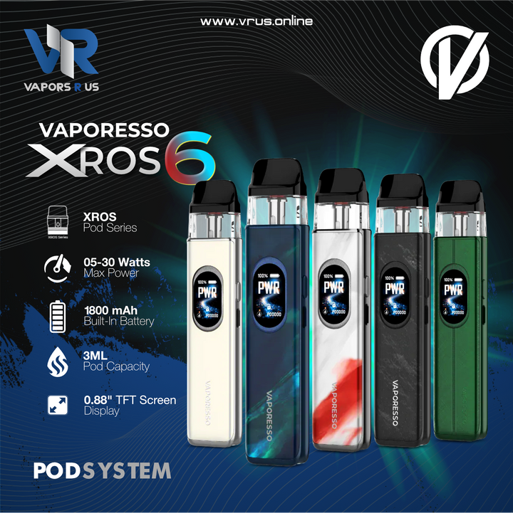 VAPORESSO XROS 6 POD KIT 30W