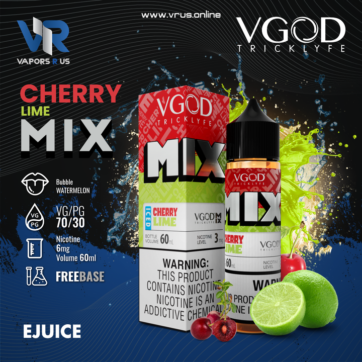 VGOD ICED CHERRY LIME MIX 60ML (6MG)
