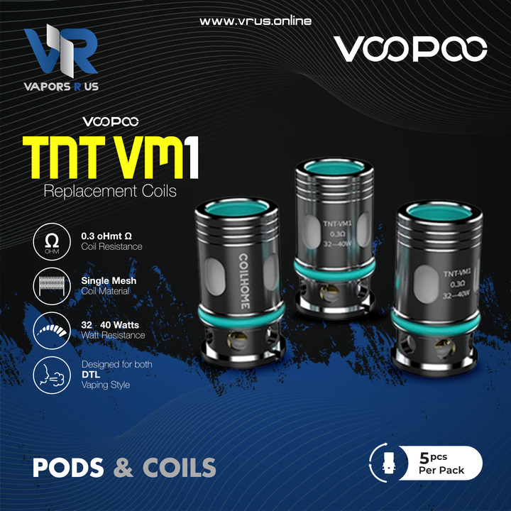 COIL HOME - TNT VM1 Replacement Coils (For PNP Compatible Devices)