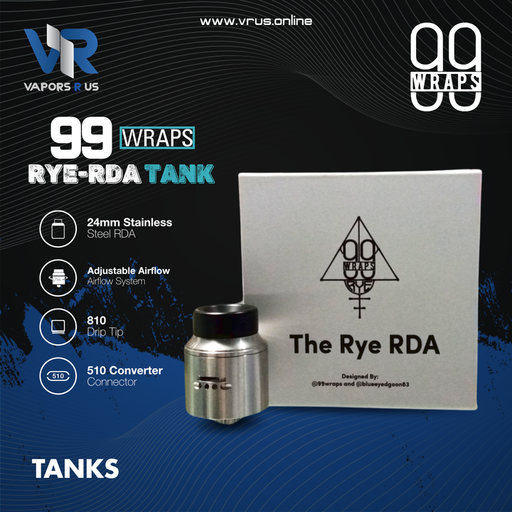 99 WRAPS - RYE RDA Tank 24mm