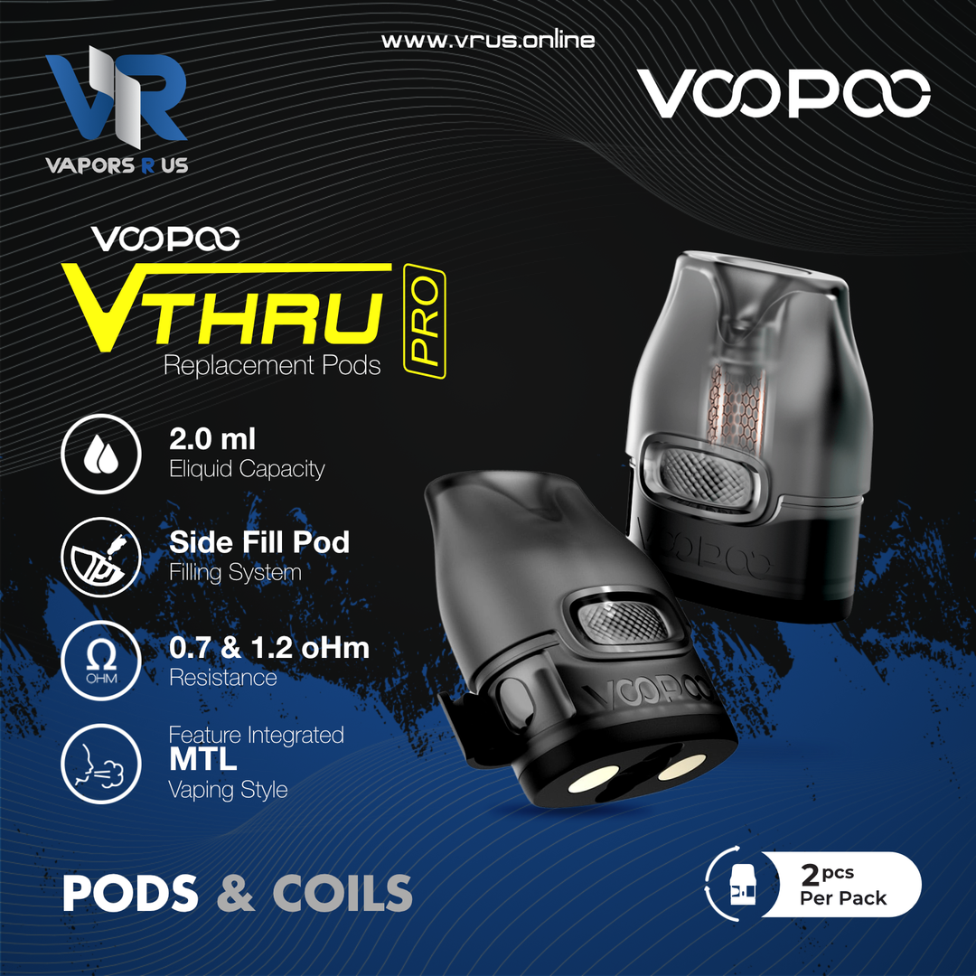 VOOPOO V THRU Pro Replacement Pods - 2 Pack UAE VOOPOO V THRU Pro Replacement Pods - 2 Pack UAE