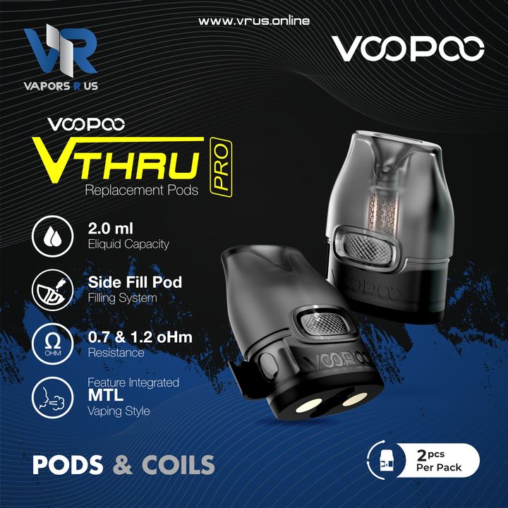 VOOPOO V THRU Pro Replacement Pods - 2 Pack UAE VOOPOO V THRU Pro Replacement Pods - 2 Pack UAE