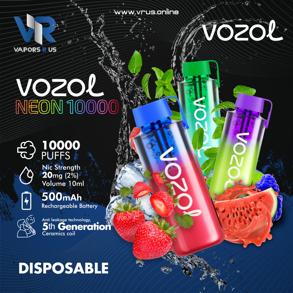 vozol neon 10000 disposable vape VOZOL Neon 10000 Disposable Vape 10ml Price: $12.99