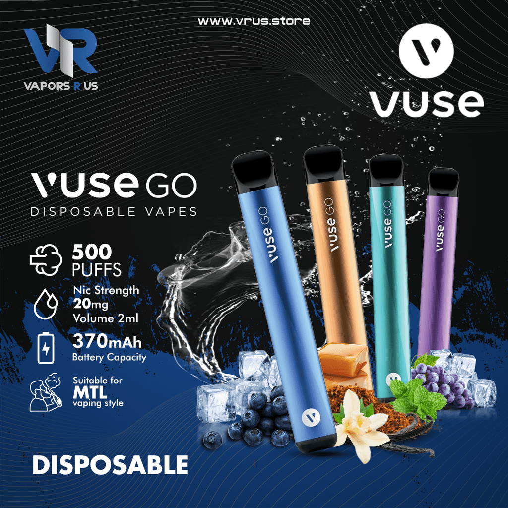 VUSE GO 500 Puffs 20mg Disposable Pod UAE VAPORS R US VUSE GO 500 Puffs 20mg Disposable Pod UAE VAPORS R US