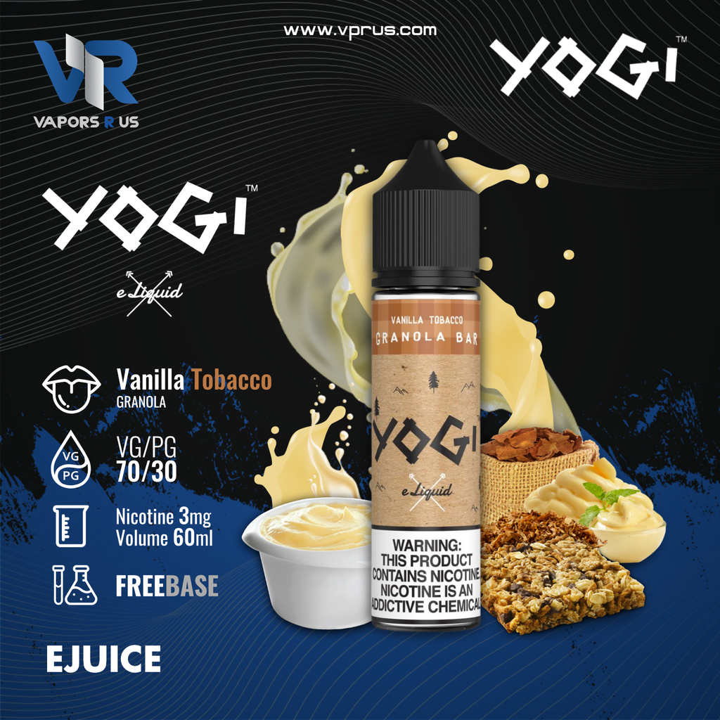 Vape Juice/shop By Flavor/dessert Yogi Farms Vanilla Tobacco Granola Bar 50ml Shortfill Australia Sub Ohm Vape Juice/shop By Flavor/dessert Yogi Farms Vanilla Tobacco Granola Bar 50ml Shortfill Australia Sub Ohm
