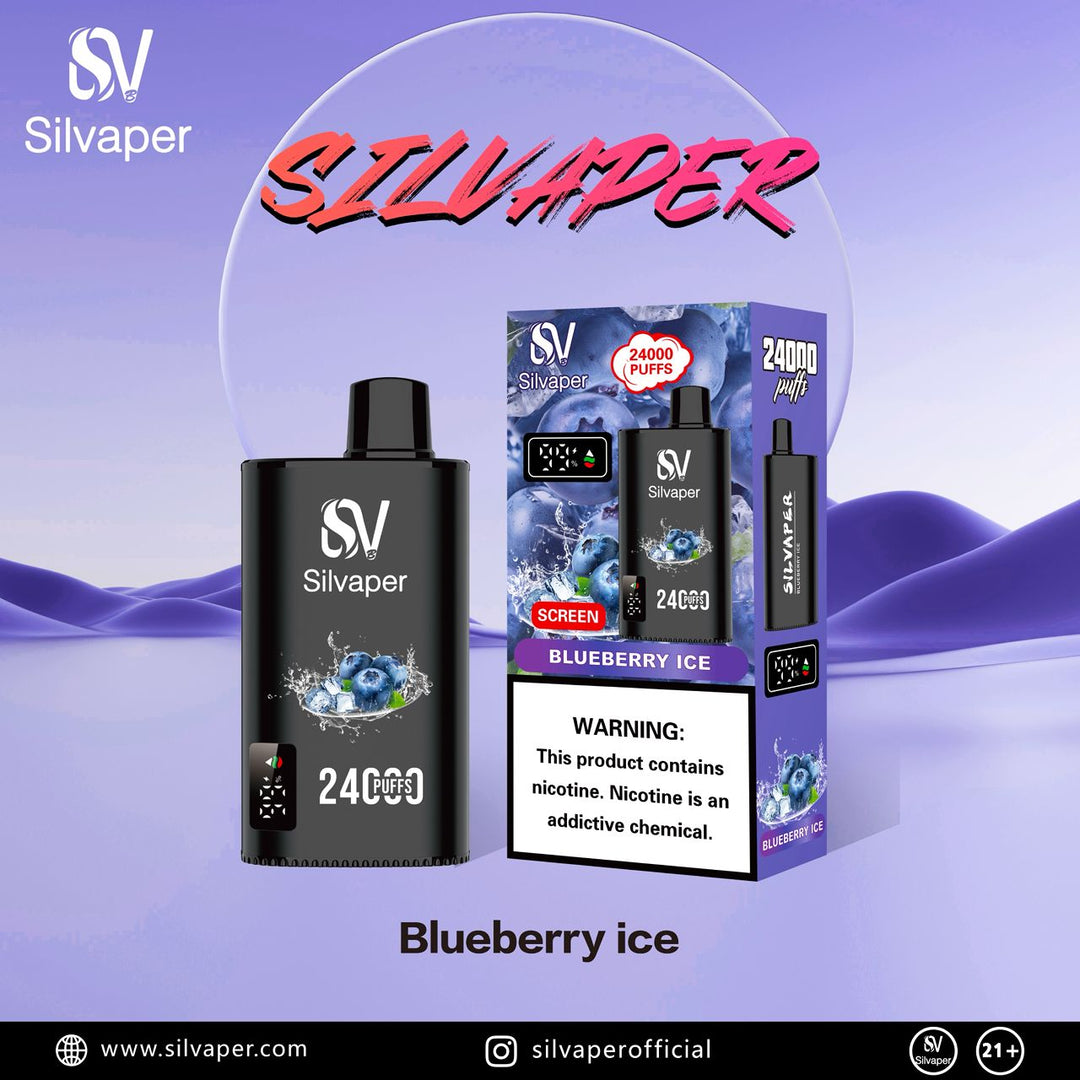SILVAPER 24000 PUFFS DISPOSABLE VAPE 20mg
