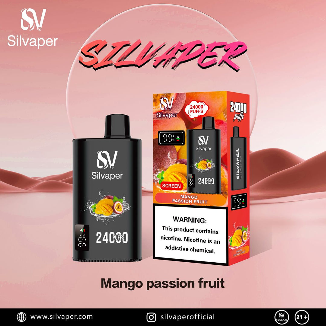 SILVAPER 24000 PUFFS DISPOSABLE VAPE 20mg