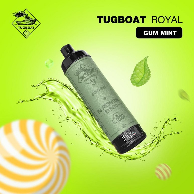 TUGBOAT - Royal DTL 13000 Disposable POD (5MG - FREEBASE)