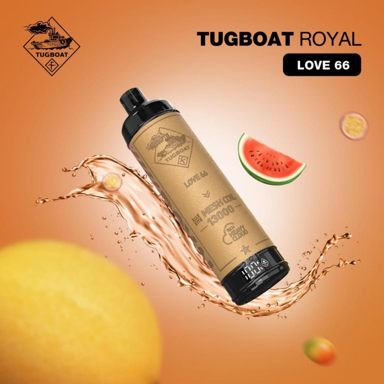 TUGBOAT - Royal DTL 13000 Disposable POD (5MG - FREEBASE)