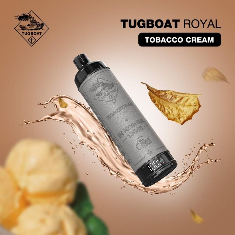 TUGBOAT - Royal DTL 13000 Disposable POD (5MG - FREEBASE)