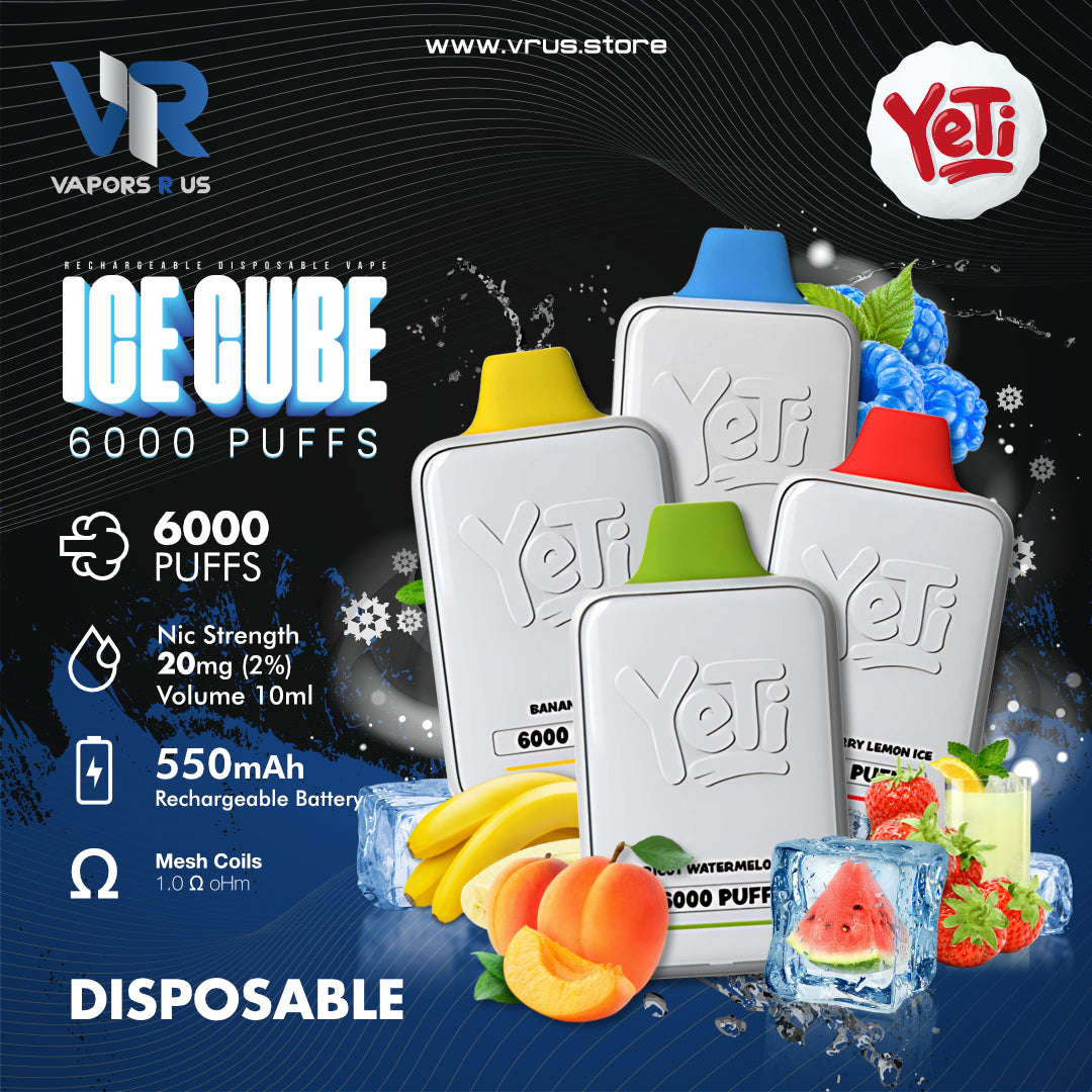 Yeti - Ice Cube 6000 Puff Disposable 20mg