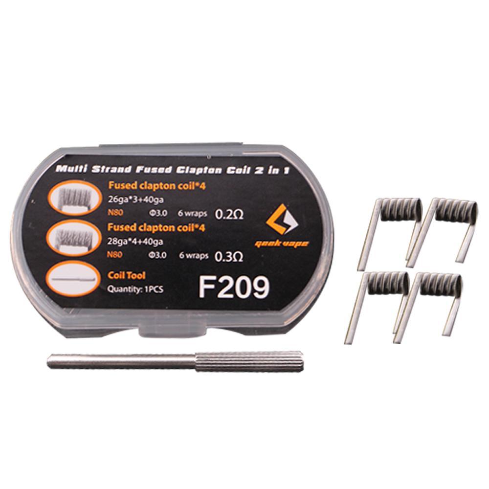 GEEKVAPE - F209 FUSED CLAPTON 2 IN 1 PREBUILT COILS | Vapors R Us LLC