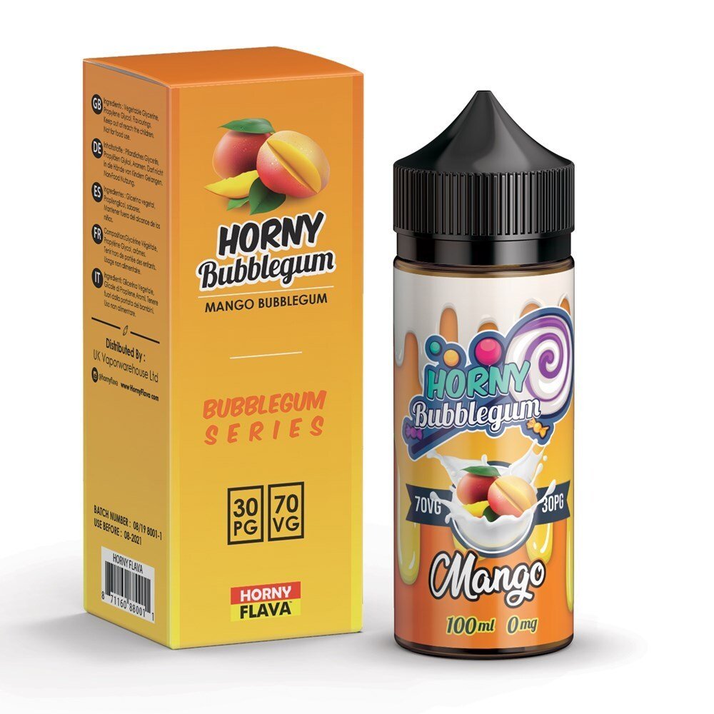 HORNY BUBBLEGUM - Mango Bubblegum 120ml | Vapors R Us LLC