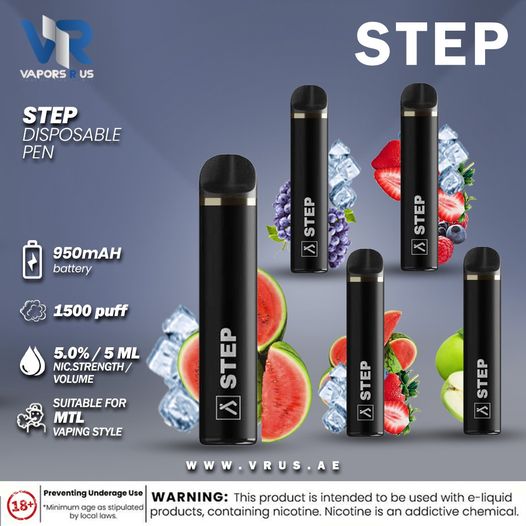 Step 1500 Puffs Disposable Pen 5% | Vapors R Us LLC