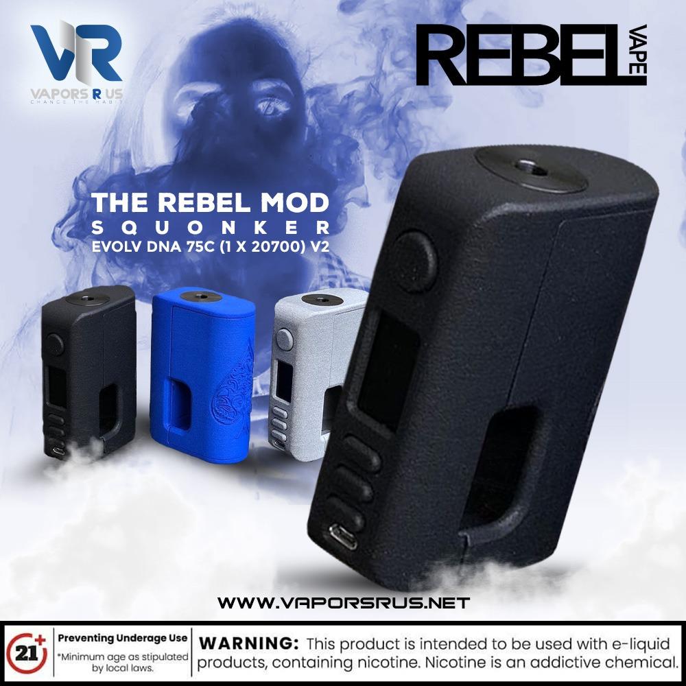 The Rebel Mod Squonker - Evolv DNA 75C (1 x 20700) V2 MOD UAE Vapors R