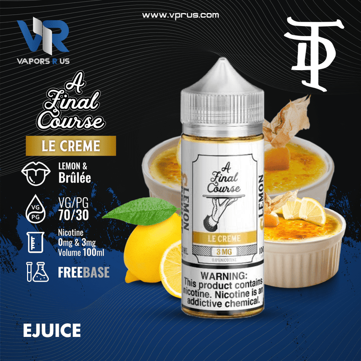 LE CREME - Lemon And Brulee 100ml | Vapors R Us LLC