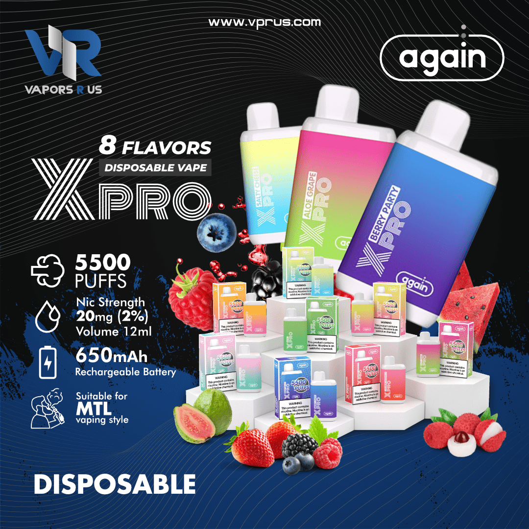 AGAIN - X PRO Disposable (5500 Puffs - 20mg) | Vapors R Us LLC